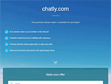 Tablet Screenshot of chatly.com